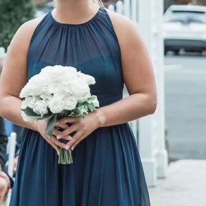 Bill Levkoff - navy bridesmaids dress!